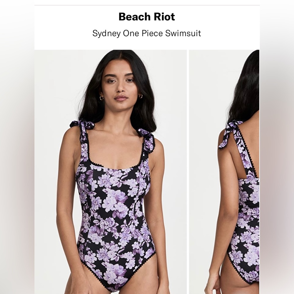 Beach Riot one piece swim suit never worn in spring fairy -M